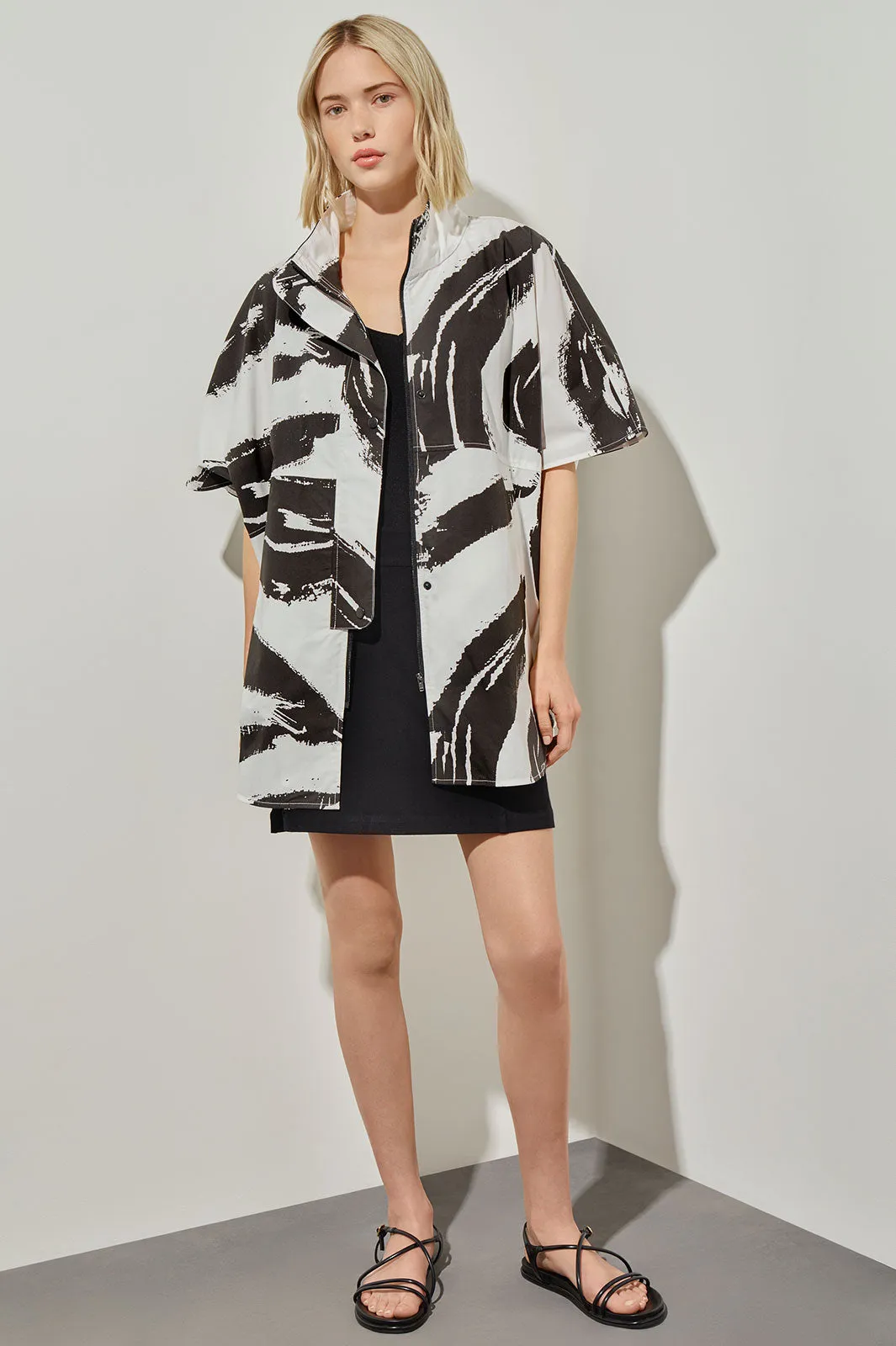 Abstract Dolman Sleeve Jacket - 100% Cotton