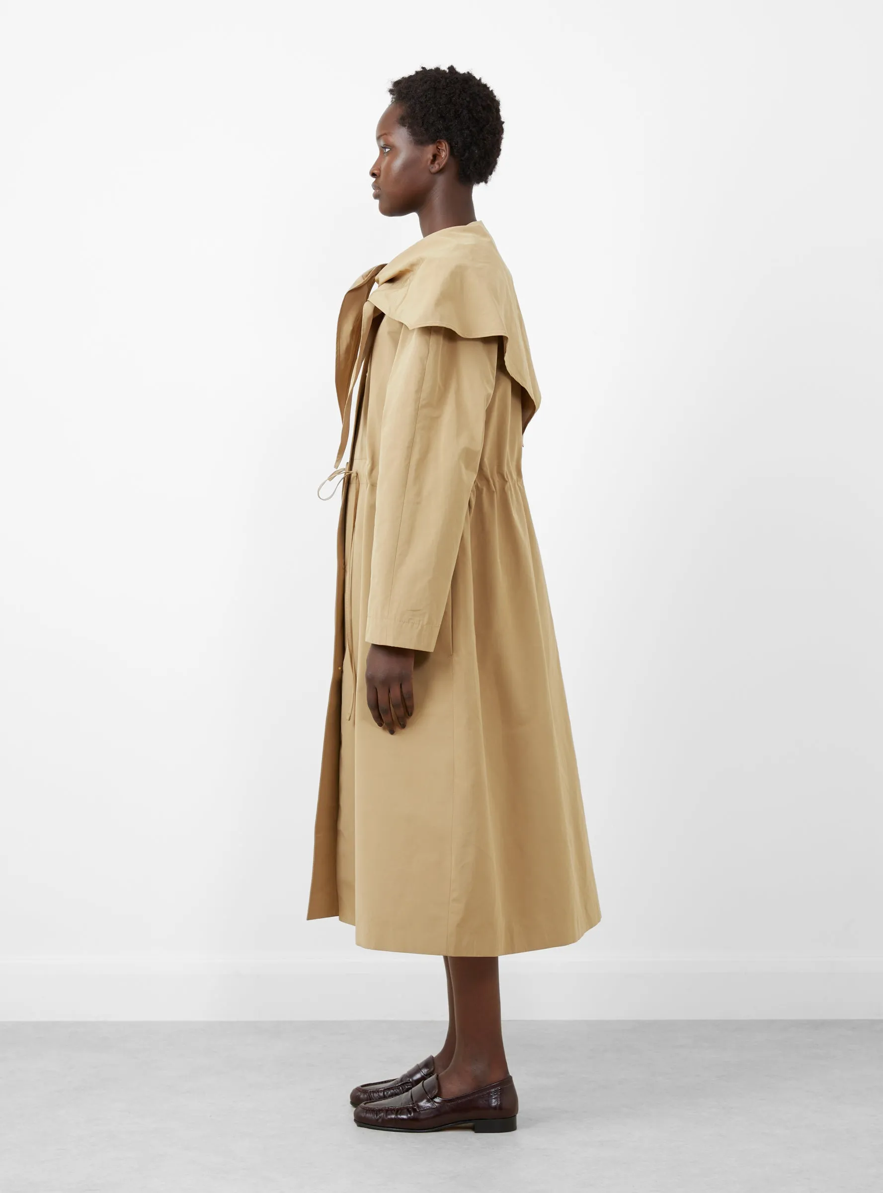 Alana Trenchcoat Taffeta Sand