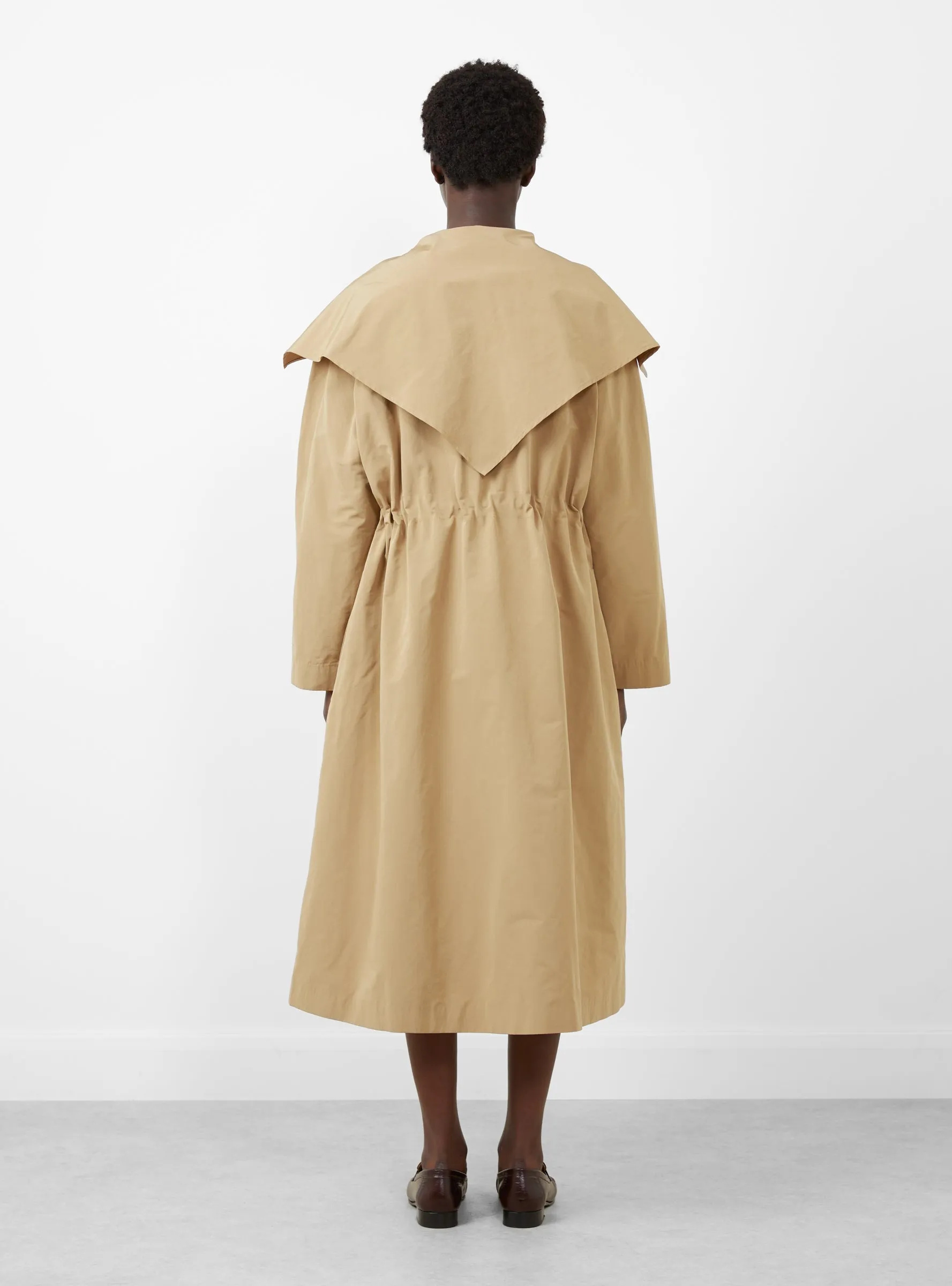 Alana Trenchcoat Taffeta Sand