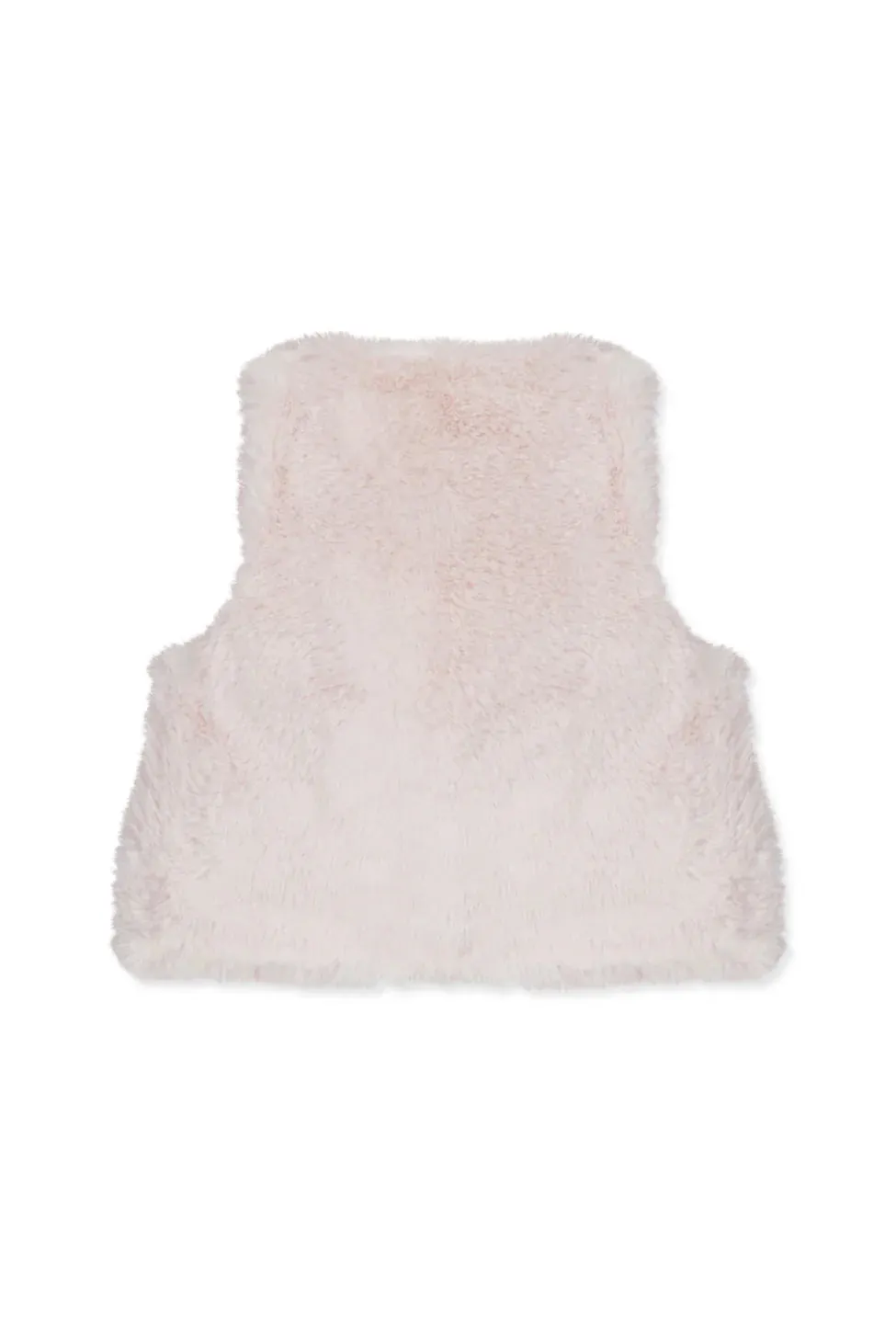 BABY PROMENADE ROMANTIQUE GILETFOURRURE1 - Rose pale