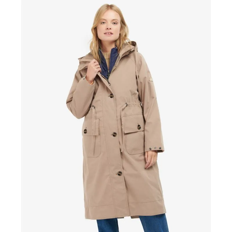 Barbour Adria Ladies Waterproof Jacket - Light Trench