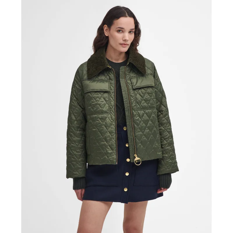 Barbour Beauly Quilt Ladies Jacket - Olive/Ancient