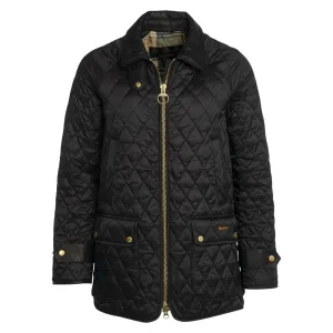 Barbour Kelham Ladies Quilted Jacket - Black/Ancient