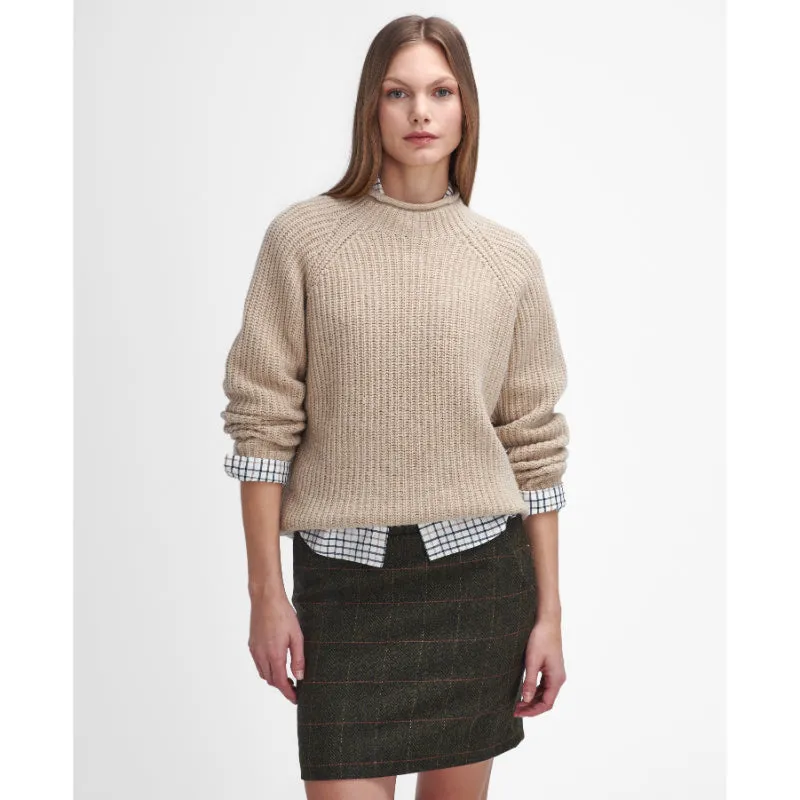 Barbour Willows Knitted Ladies Jumper - Oatmeal