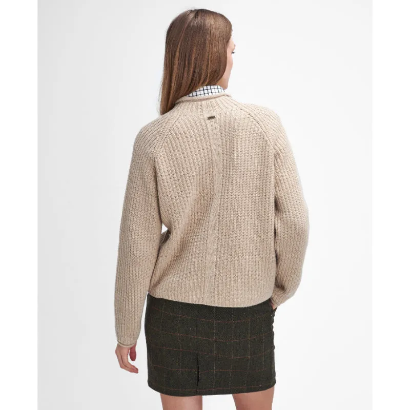 Barbour Willows Knitted Ladies Jumper - Oatmeal