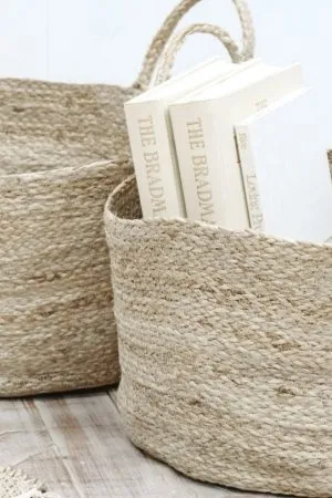 Basket Soft Jute Set of 2