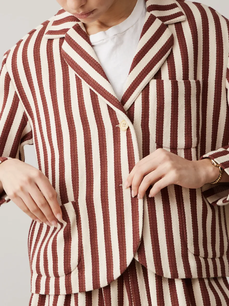 Bernay Jacket - Auburn Stripe