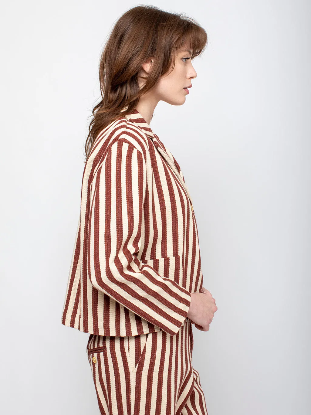 Bernay Jacket - Auburn Stripe