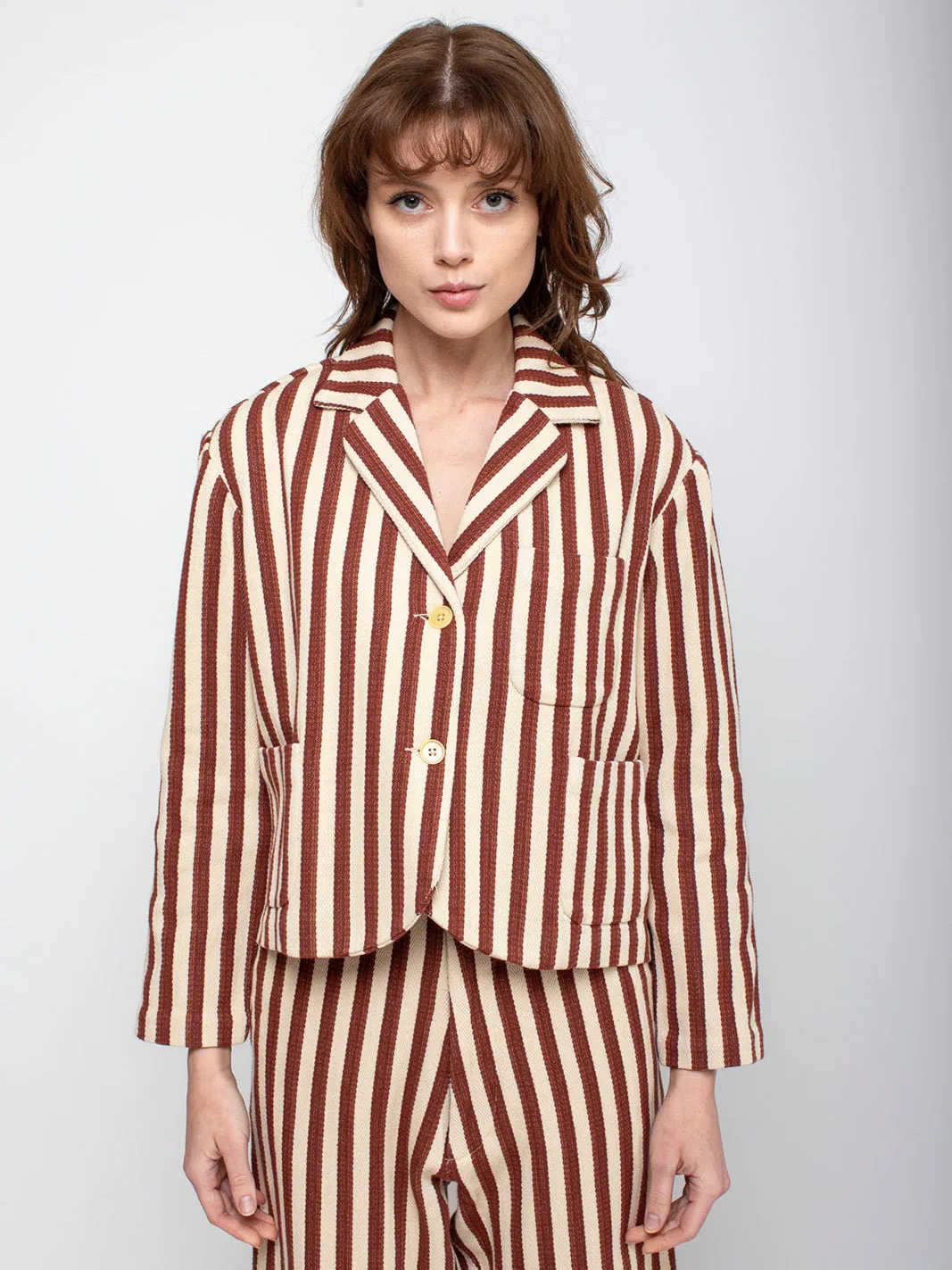 Bernay Jacket - Auburn Stripe