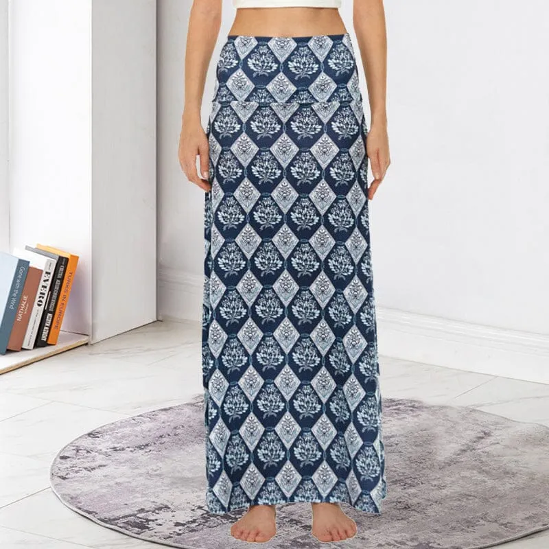 Bohemian High Waisted Maxi Skirt