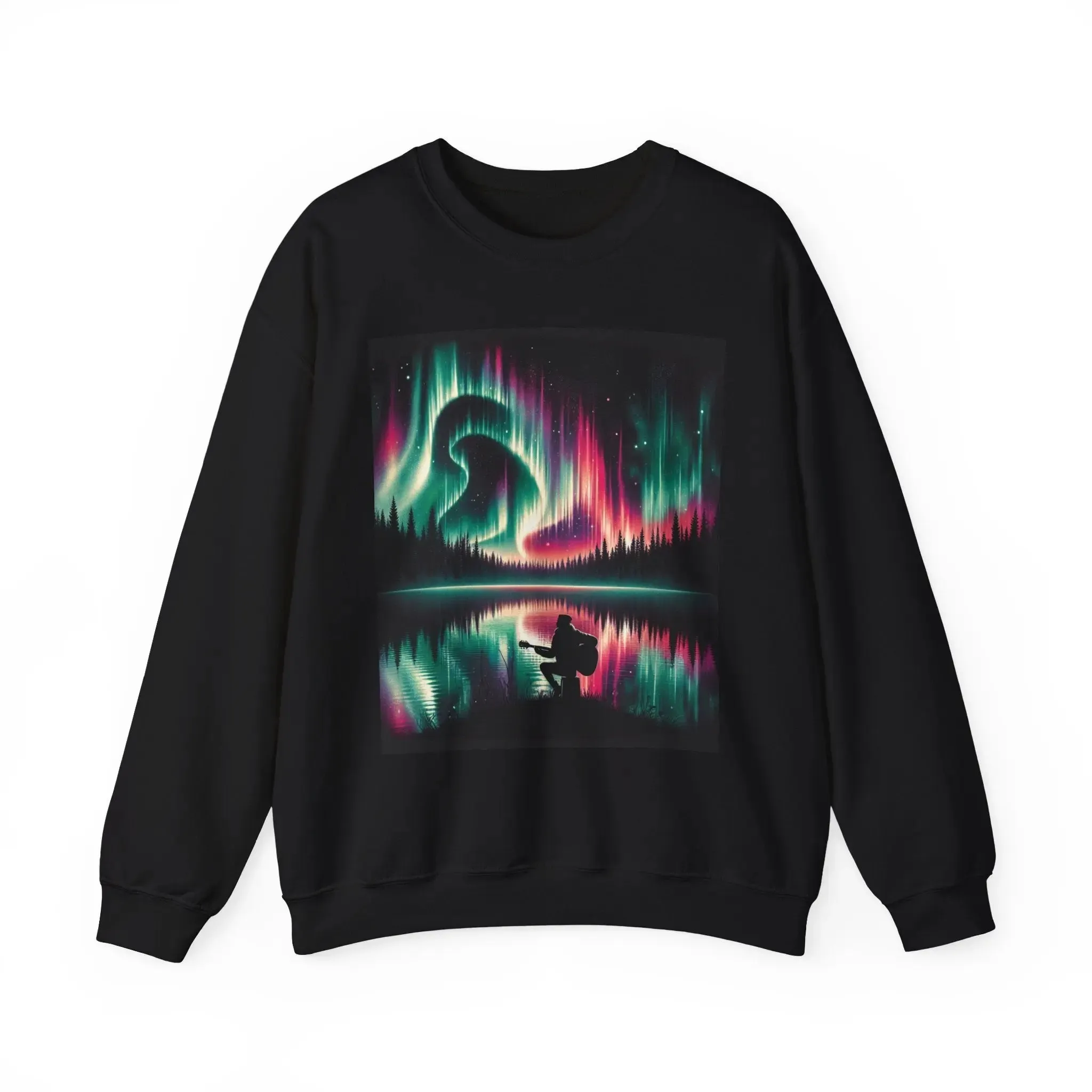 Bright Color Lake Crewneck Unisex Cotton Sweatshirt