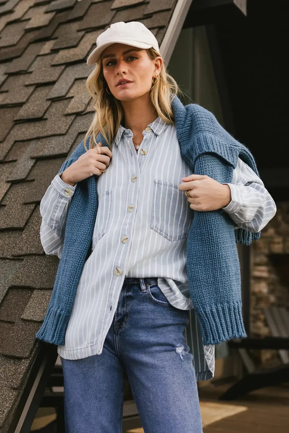 Brynn Striped Shacket - FINAL SALE