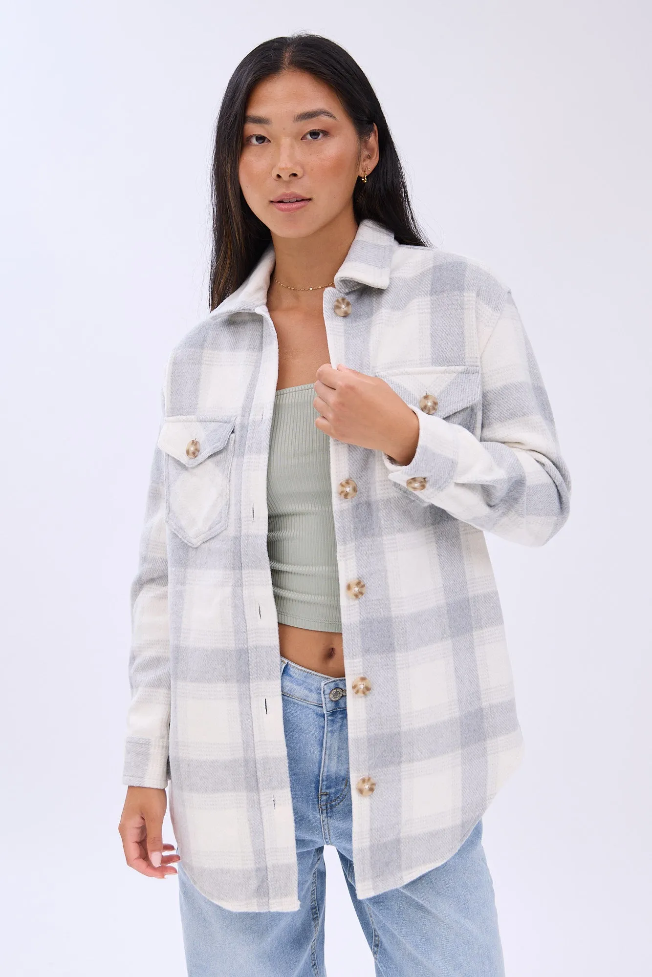 Button-Up Boyfriend Shacket