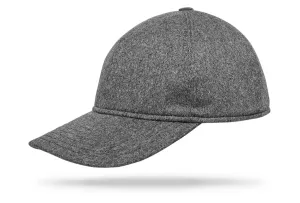 Cashmere Baseball Cap - Heather Grey