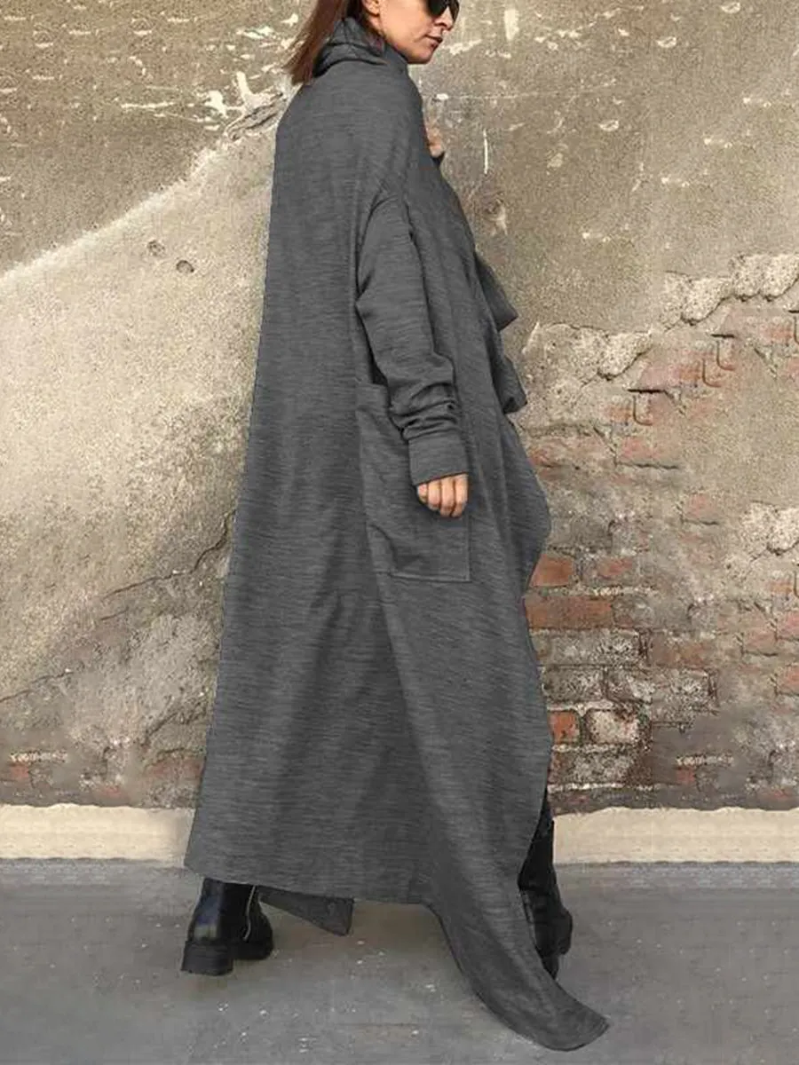 Casual Lazy Solid Color Women'S Knitted Coat