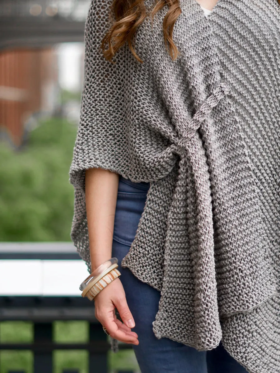 Casual Solid Color Shawl Coat Cardigan