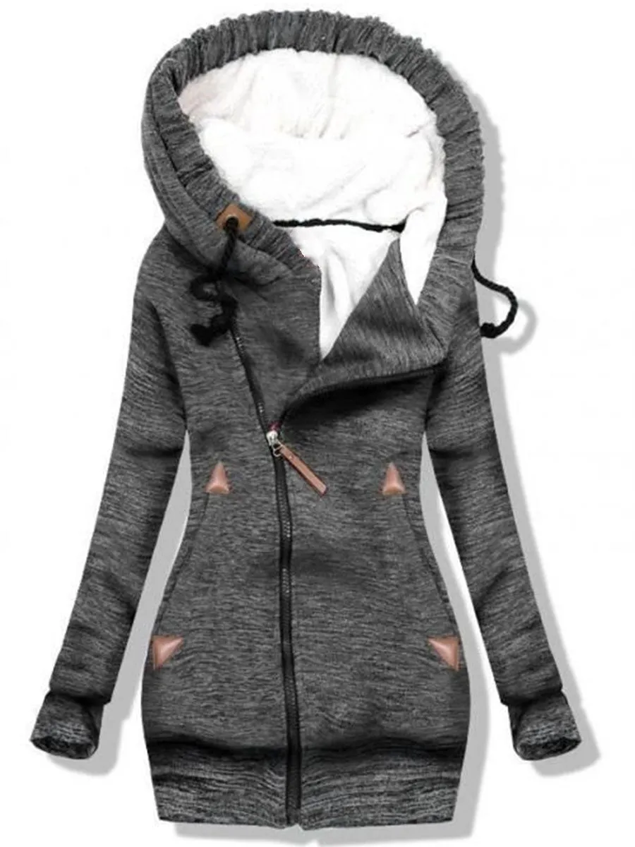 Casual Women'S Hooded Zipper Jack