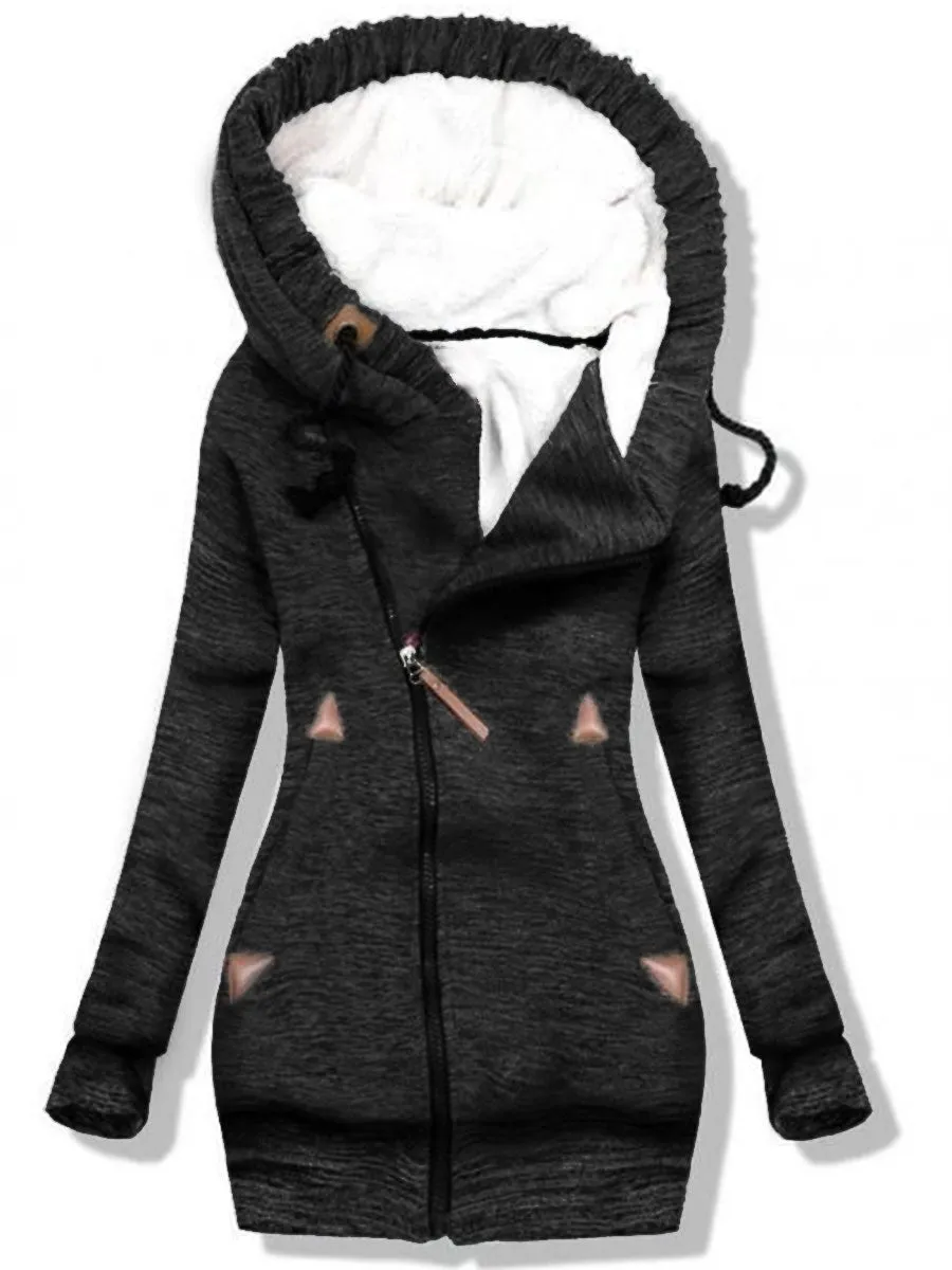 Casual Women'S Hooded Zipper Jack