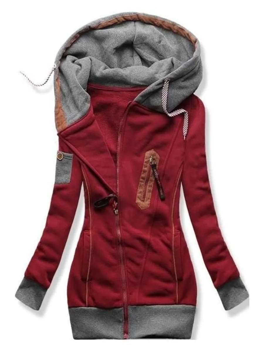 Casual Women'S Hooded Zipper Jack