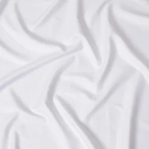 Classic White Swiss 100% Cotton Twill Shirting Fabric - 150cm Wide, Luxurious Feel-D18890