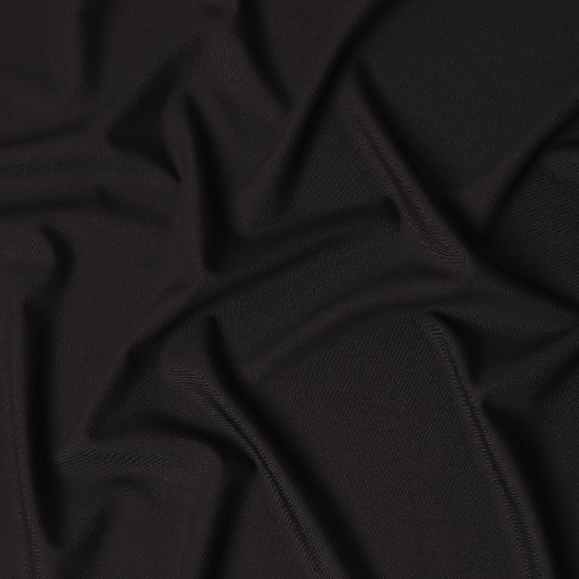 Dark brown Plain Premium pure Super 150's Italian All wool Suiting fabric in self design-D17281