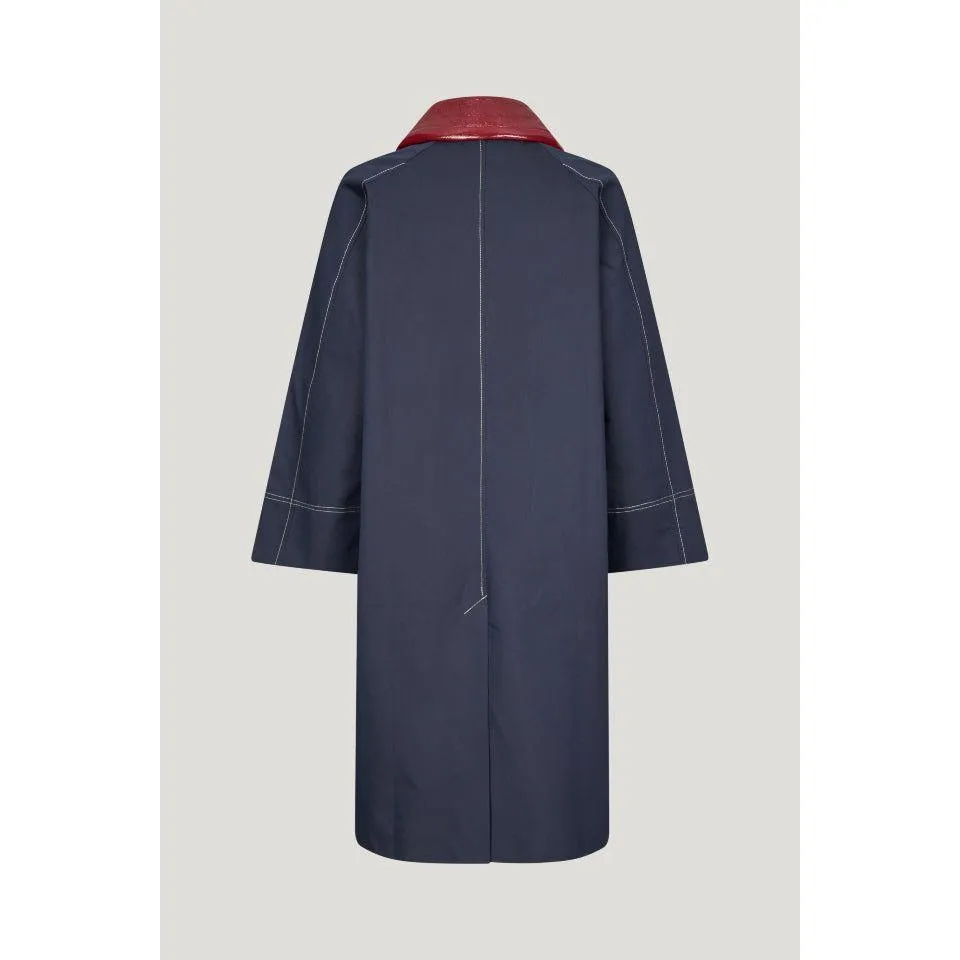 Denela Coat Dark Blue