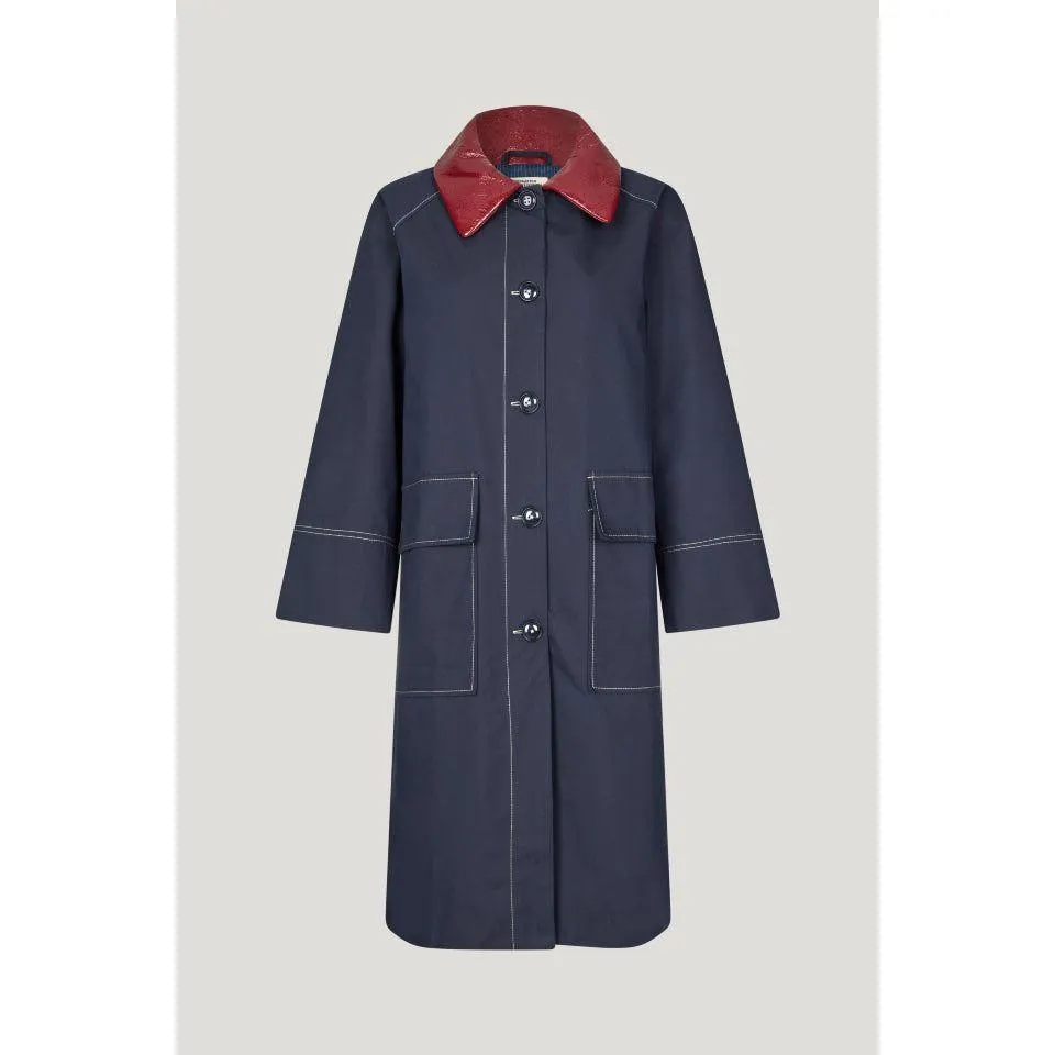 Denela Coat Dark Blue