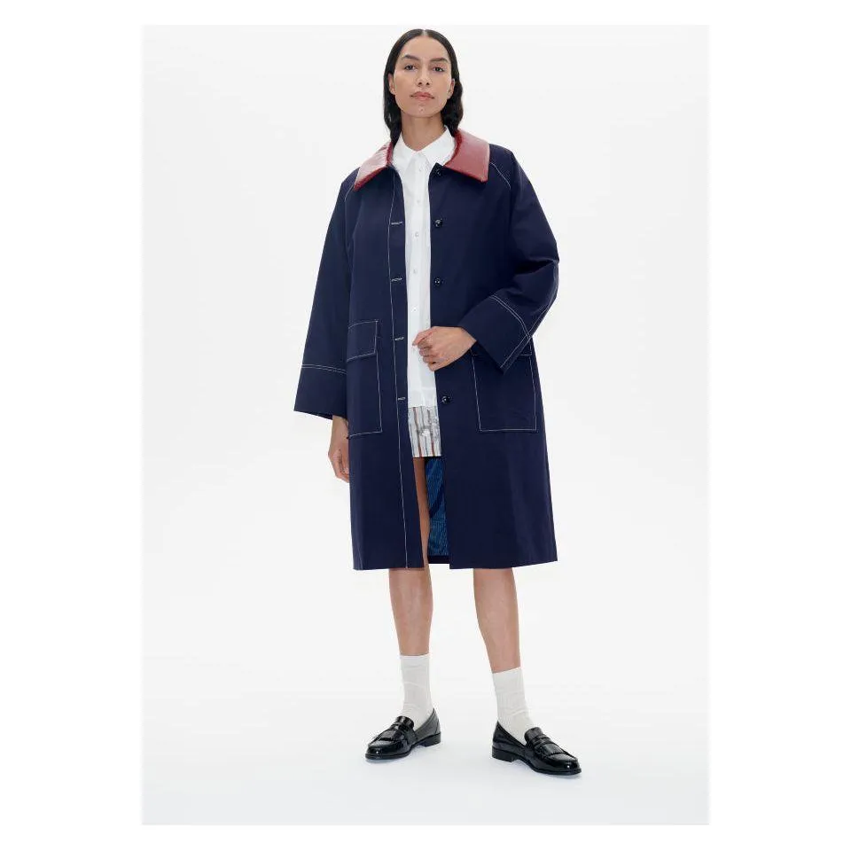 Denela Coat Dark Blue