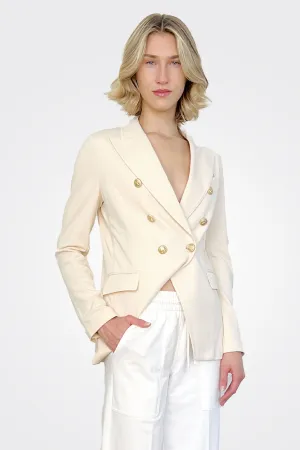 Double Breasted Blazer - Latte