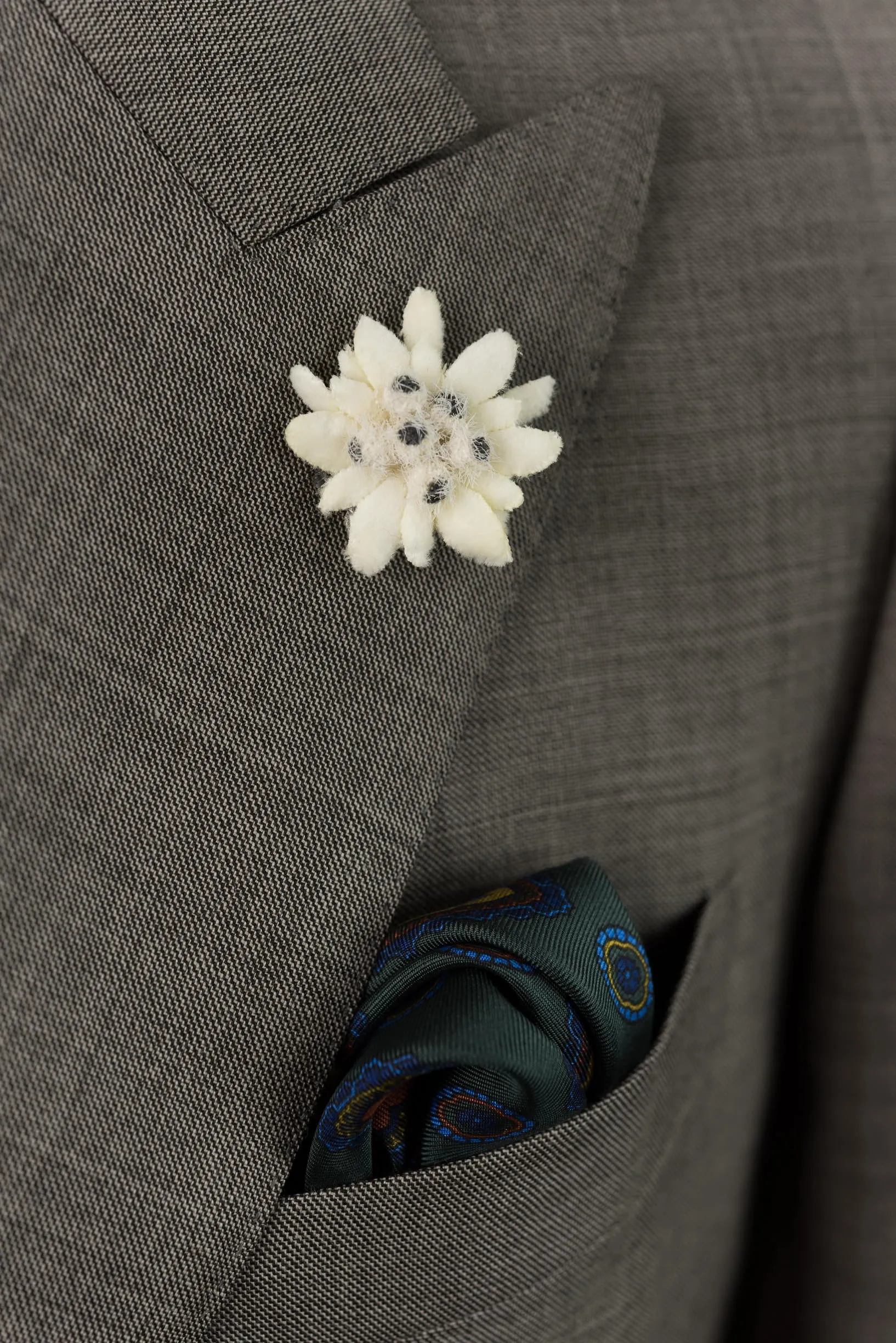 Edelweiss Boutonnière Flower