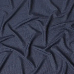 Light Denim blue Premium pure Super 150's Italian All wool Suiting fabric in self design-D17283