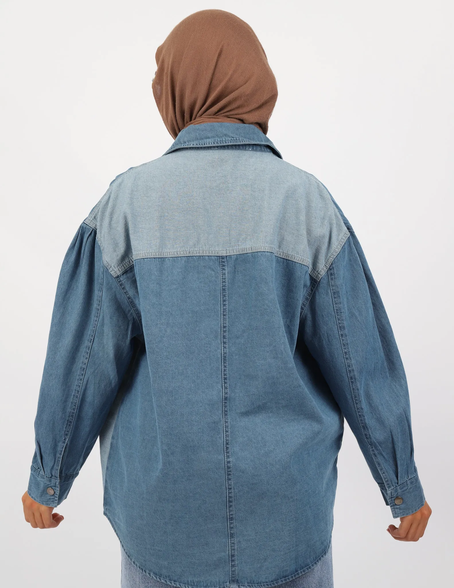 Lux Patchwork Denim Shirt