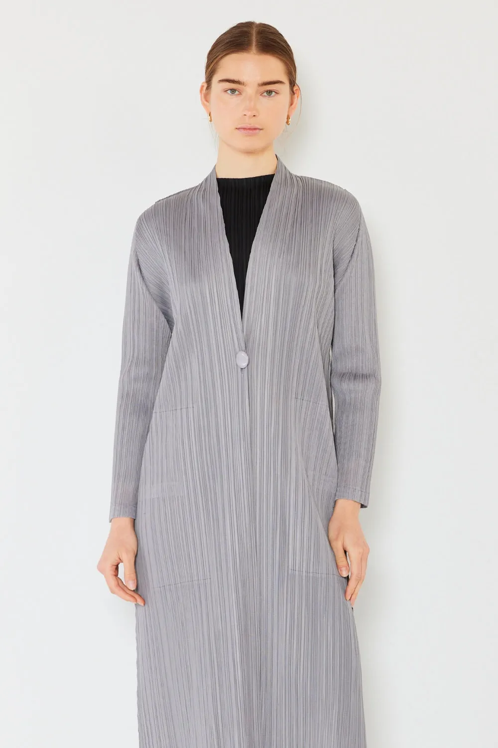 Marina West Swim Pleated Long Sleeve Cardigan