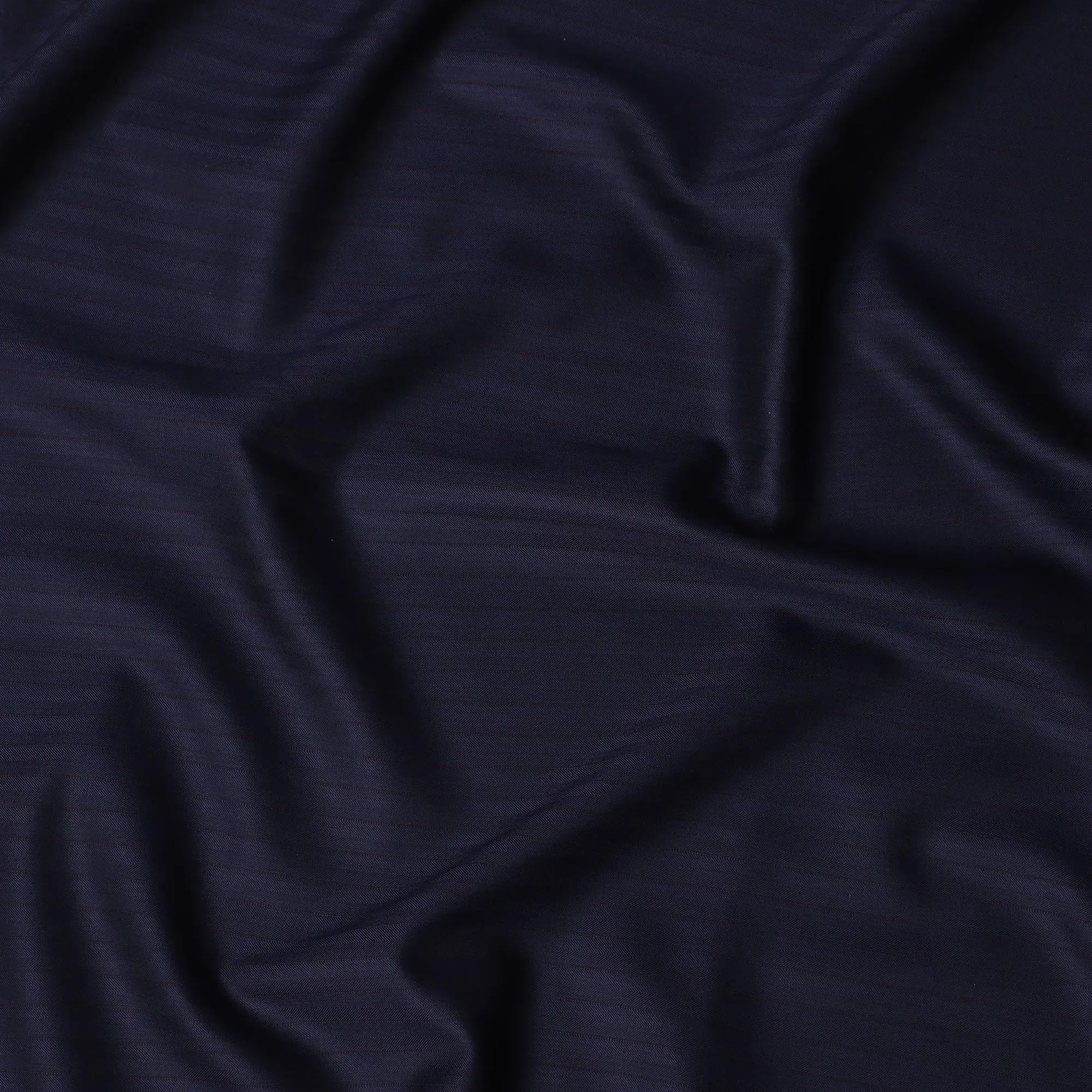 Navy Blue SCABAL Super 150's Wool and Silk Suiting Fabric - 3.5 Meters, 150 cm Width, Made in the UK-D21254