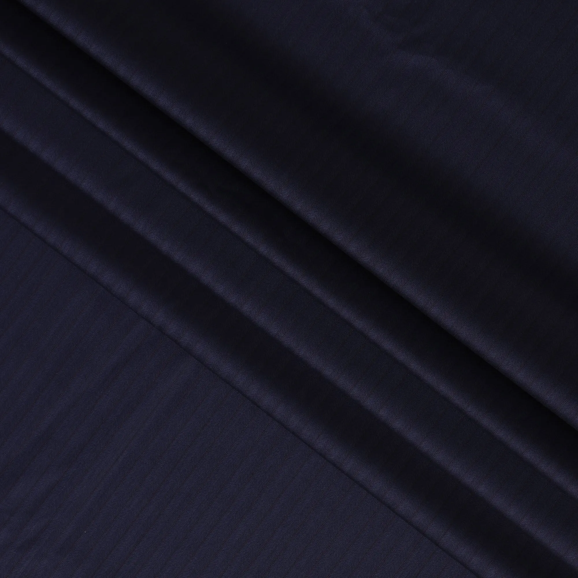 Navy Blue SCABAL Super 150's Wool and Silk Suiting Fabric - 3.5 Meters, 150 cm Width, Made in the UK-D21254