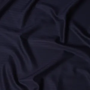 Navy Blue SCABAL Super 150's Wool and Silk Suiting Fabric - 3.5 Meters, 150 cm Width, Made in the UK-D21254