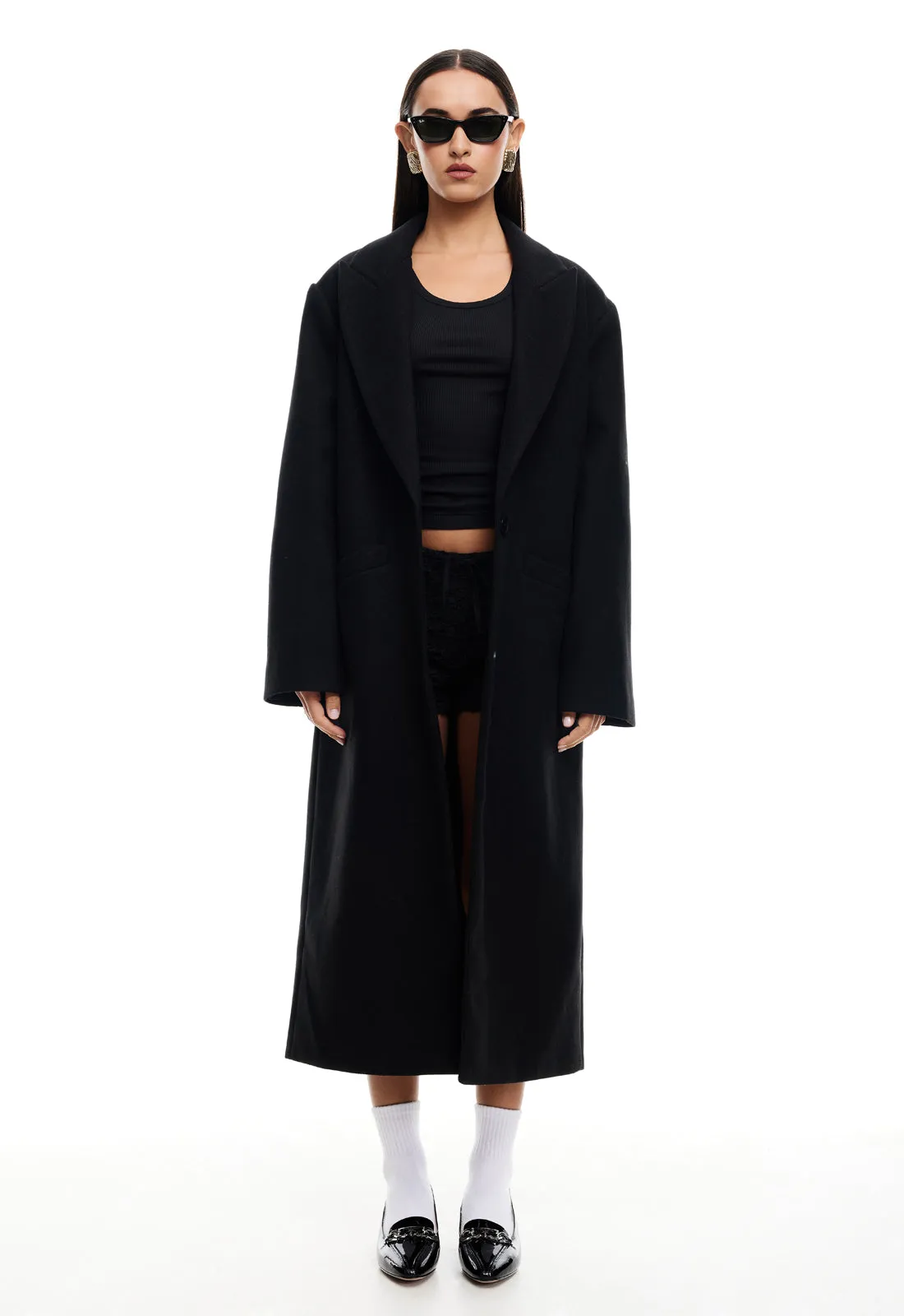 OLSEN COAT - ONYX