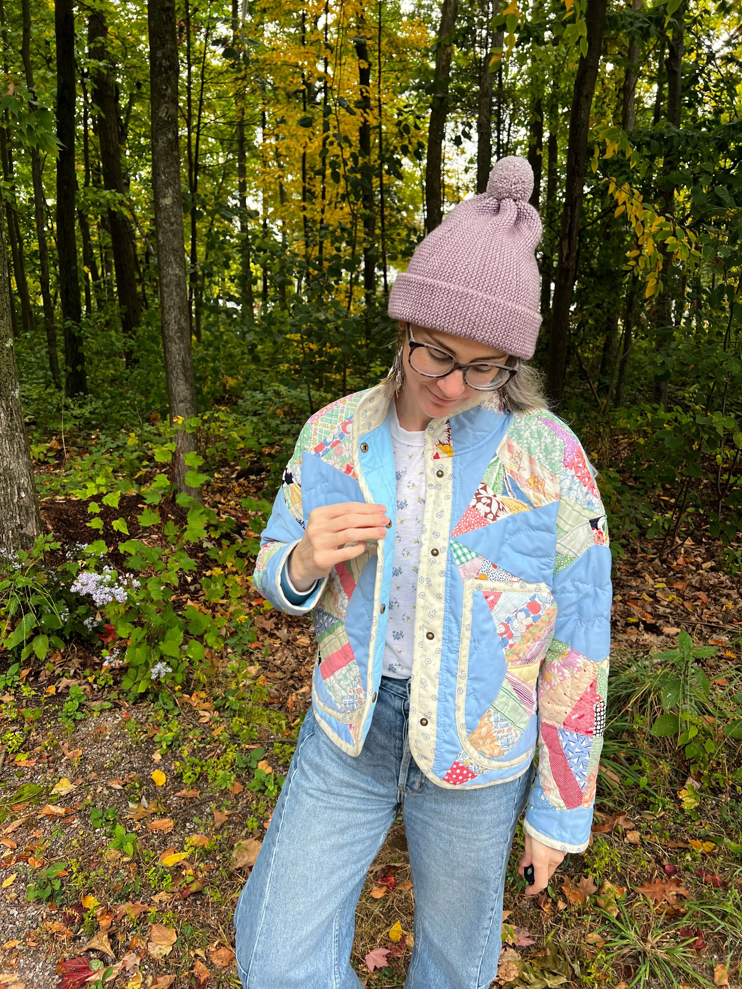 One-of-a-Kind: Rocky Road to Kansas Flora Jacket (S)