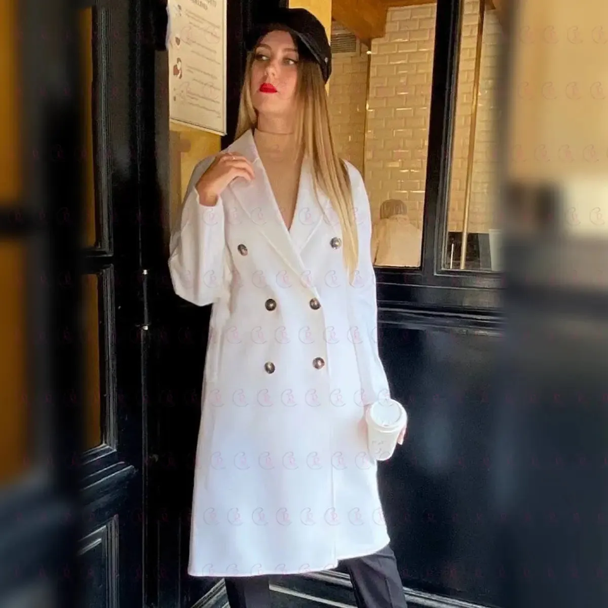 Oversized Elite White Coat