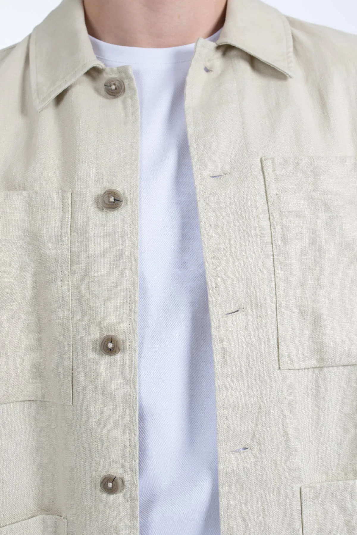 Pebble Chore Linen Jacket