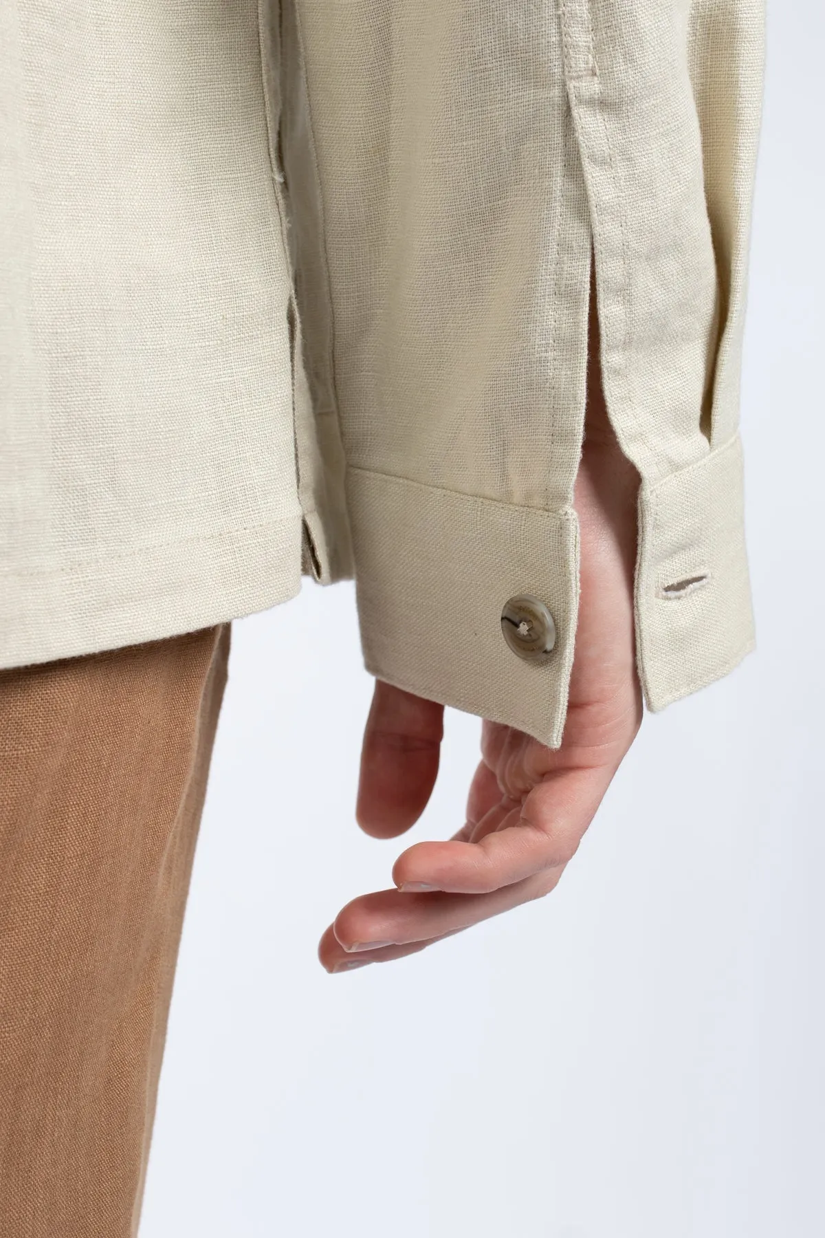 Pebble Chore Linen Jacket