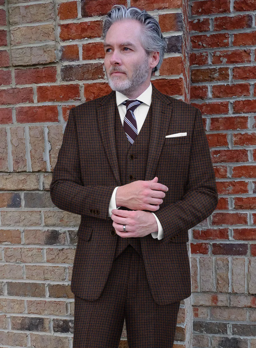 Sartori Petronila Brown Check Soft Tweed Jacket