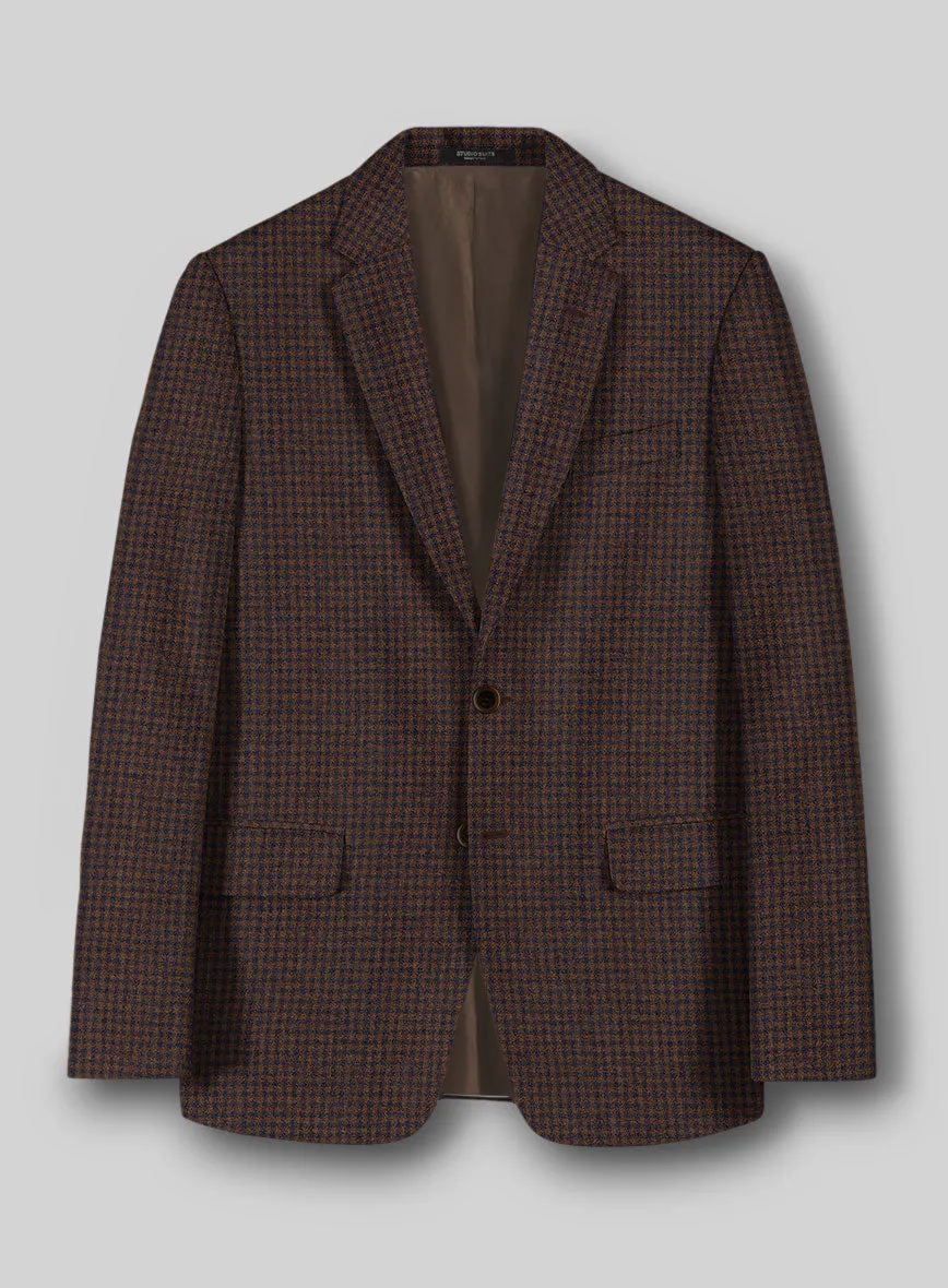 Sartori Petronila Brown Check Soft Tweed Jacket