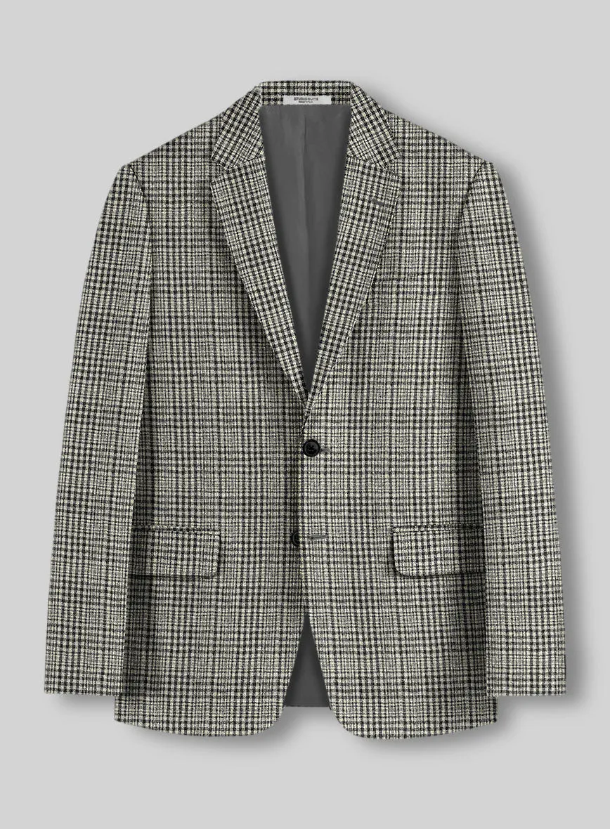 Sartori Spartaco Black Check Soft Tweed Jacket