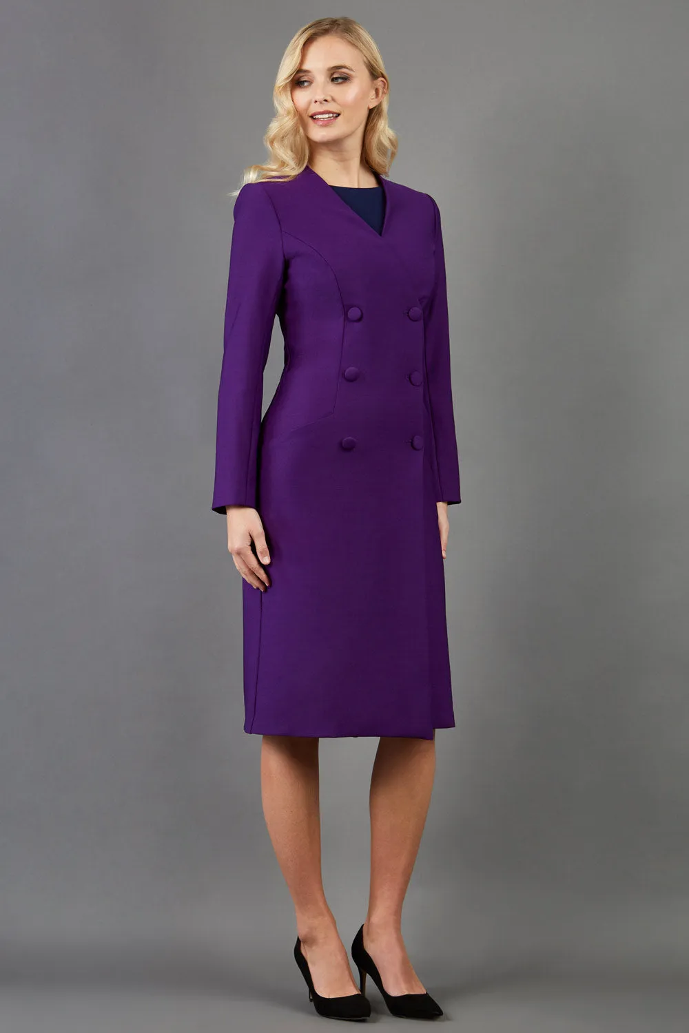 Seed Silverstone Long Sleeve Coat Dress