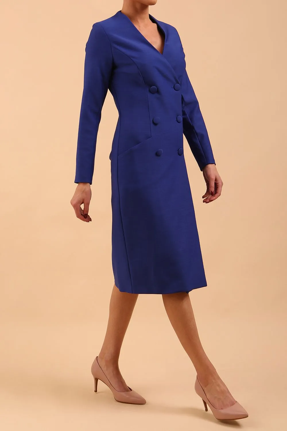 Seed Silverstone Long Sleeve Coat Dress