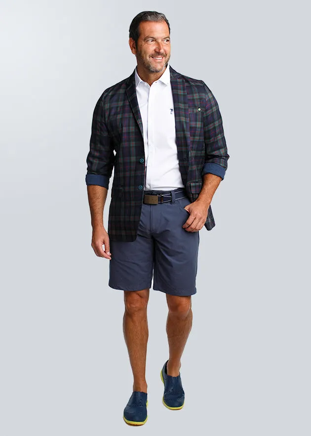 Serious Business Tartan Blazer | Dark Tartan