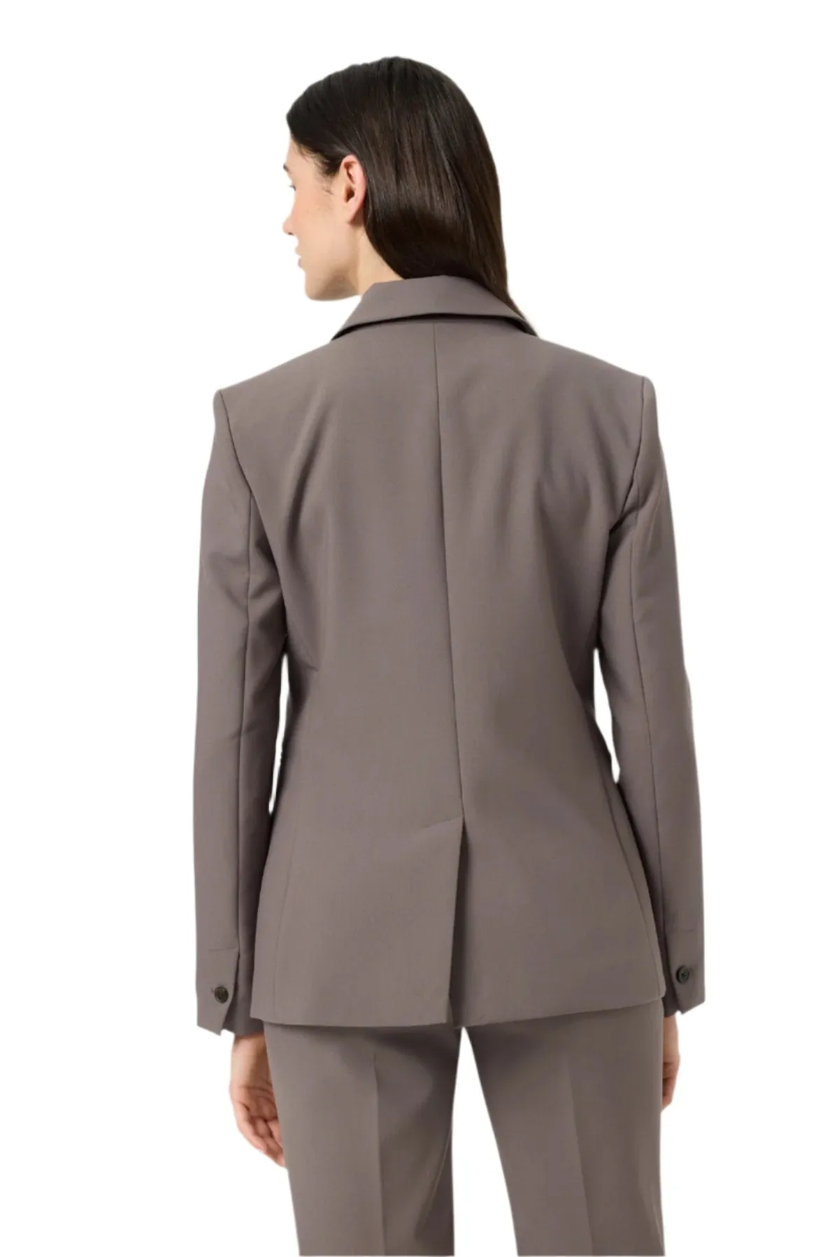 Soaked Womens Corinne Short Blazer Dark Gull Gray