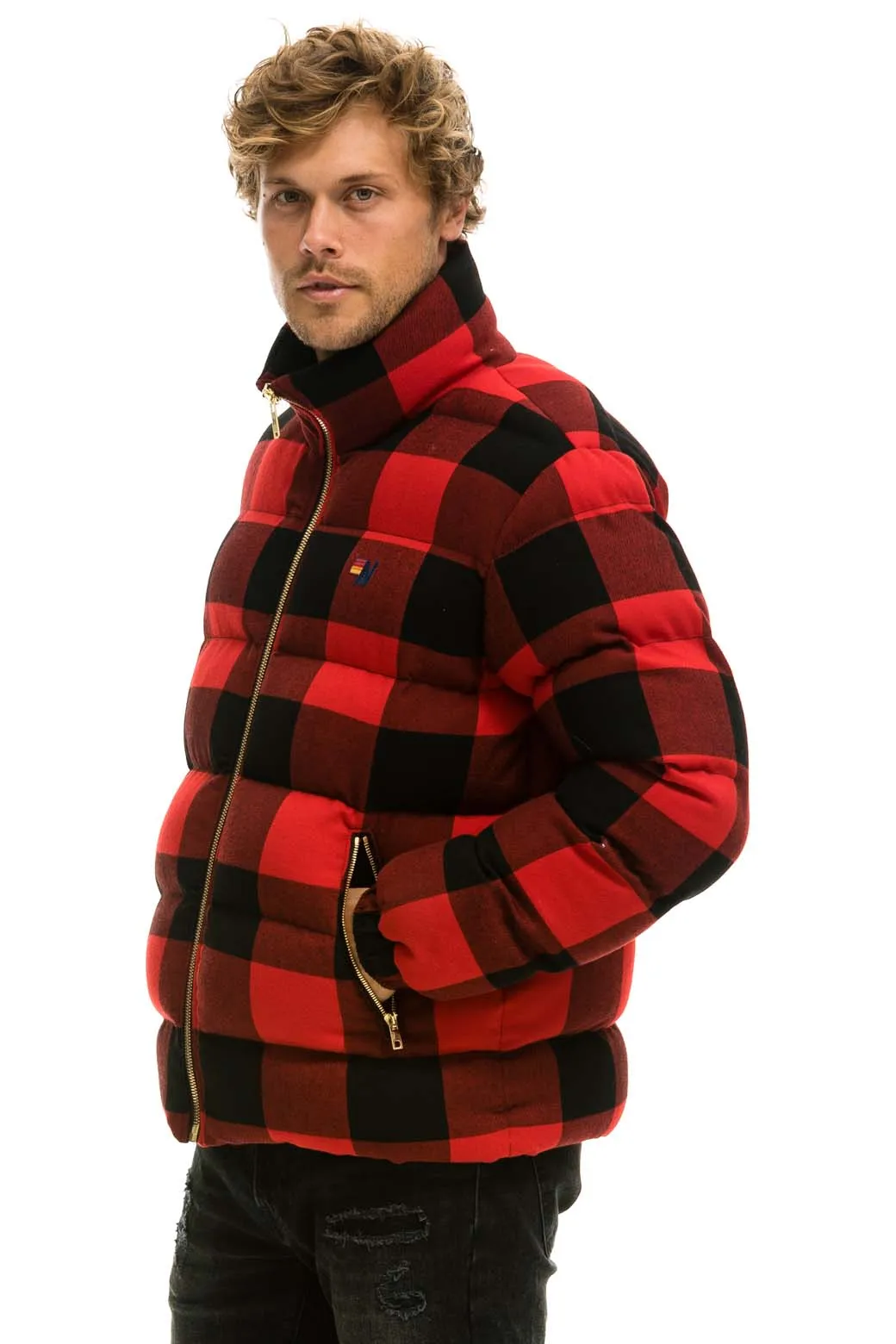 UNISEX PLAID TRAVELER JACKET - BUFFALO PLAID