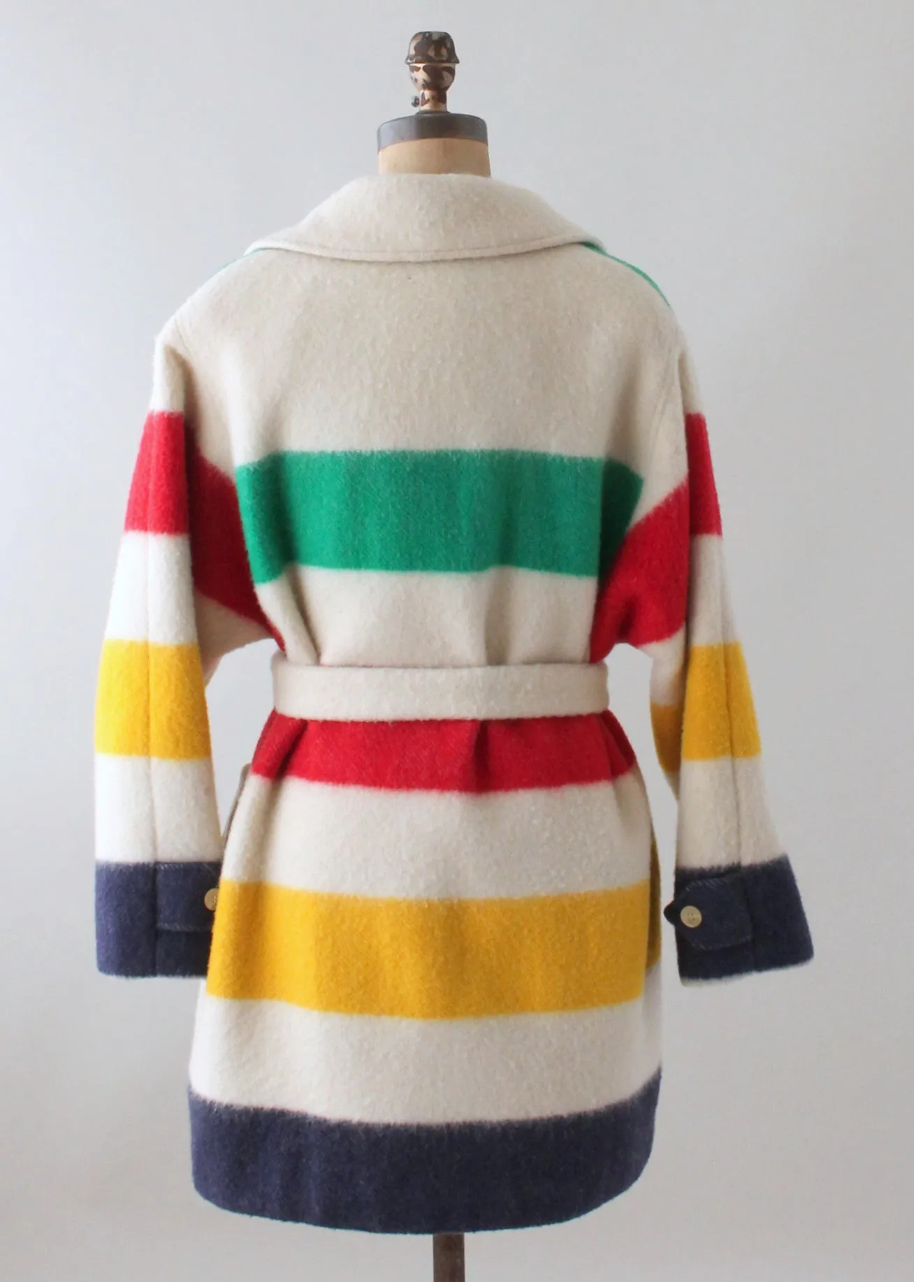 Vintage 1970s Hudson Bay Three Point Blanket Coat